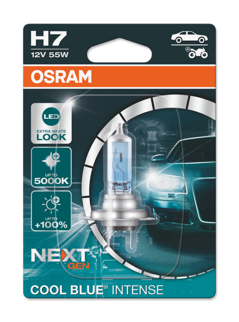 OSRAM COOL BLUE INTENSE Next Generation H7 55W 12V | O64210CBN-01B
